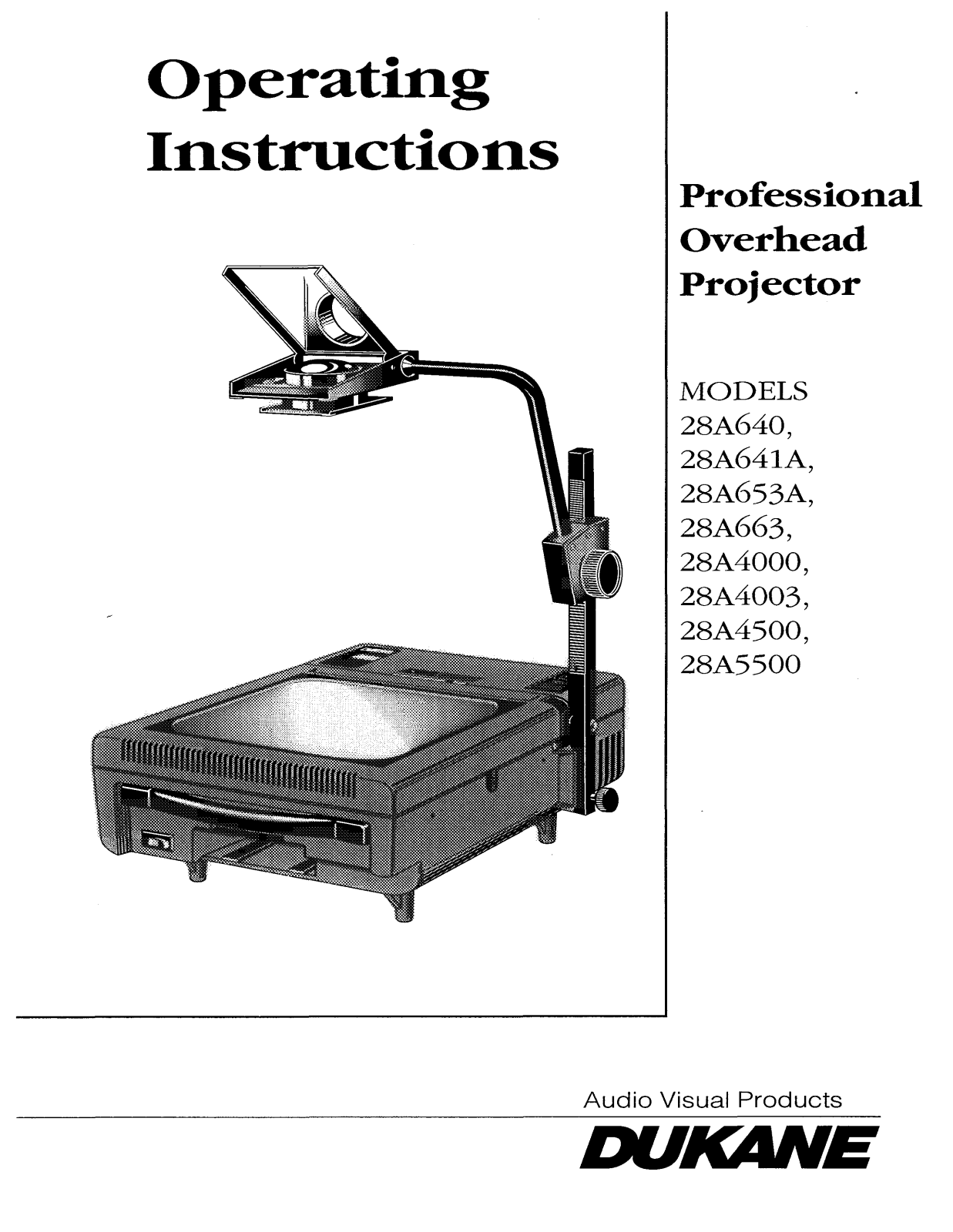 Dukane 28A663, 28A4003, 28A653A, 28A5500, 28A4500 User Manual