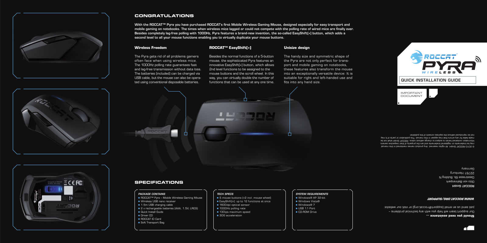 ROCCAT Pyra Wireless User Manual