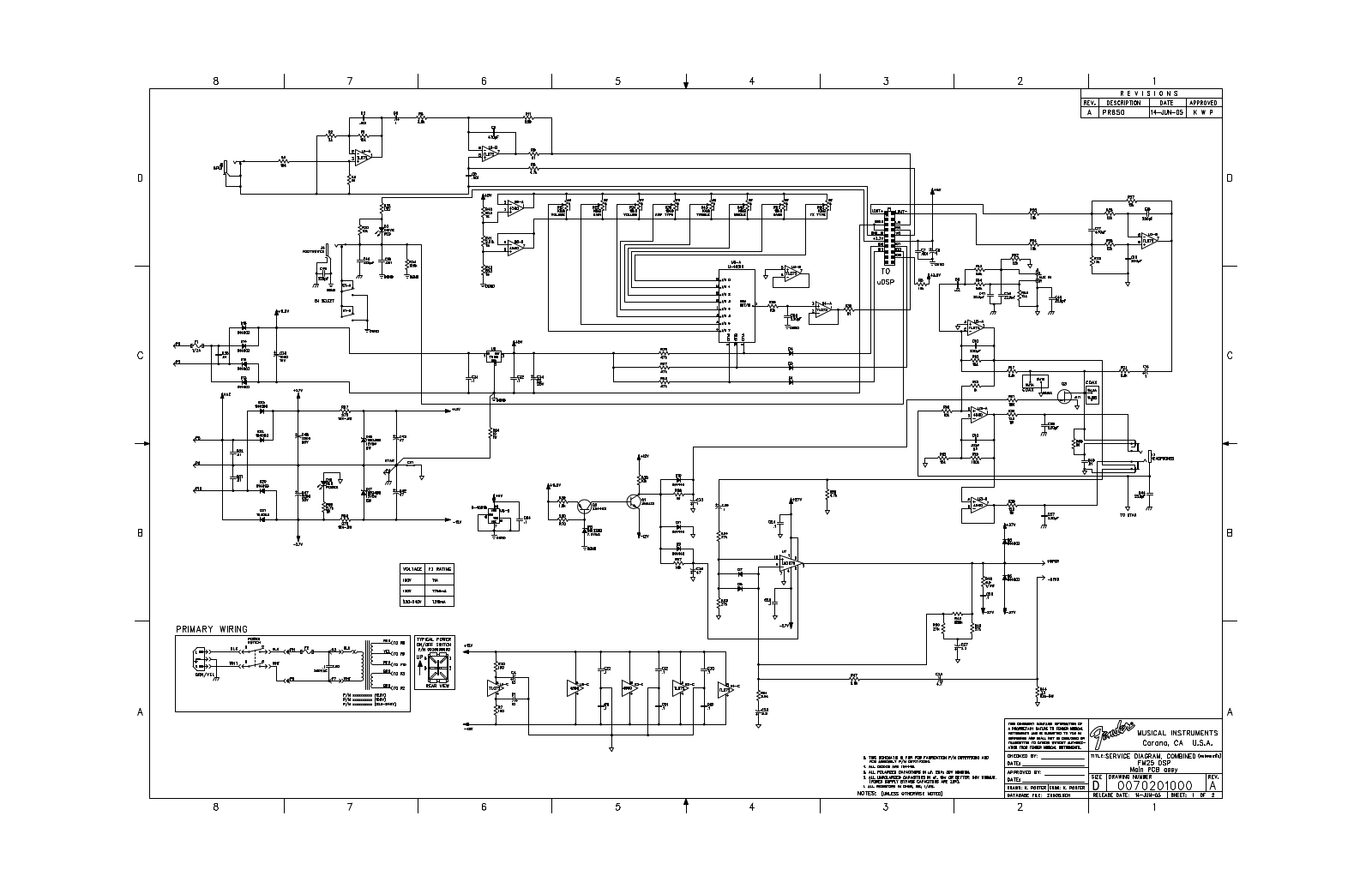 Fender FM-25-DSP Schematic