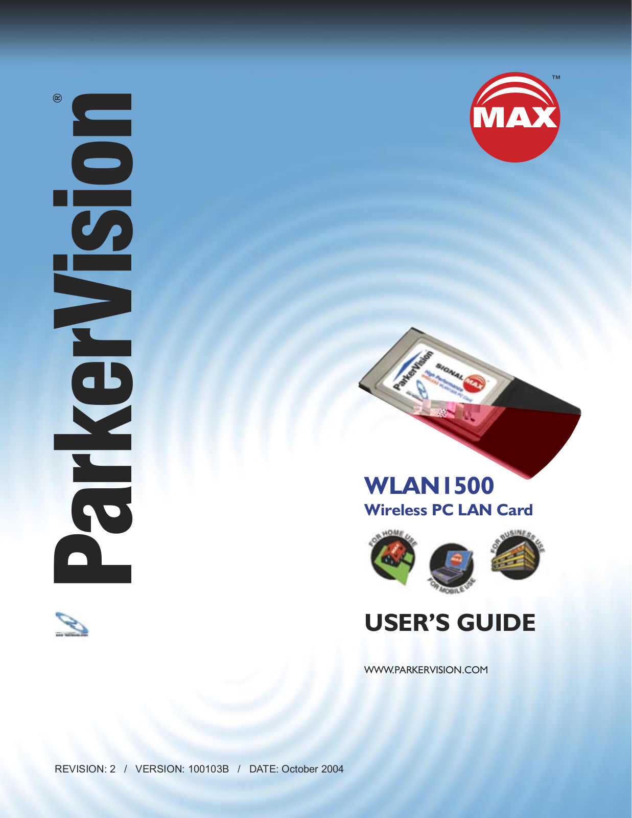 ParkerVision WLAN1500 User Manual