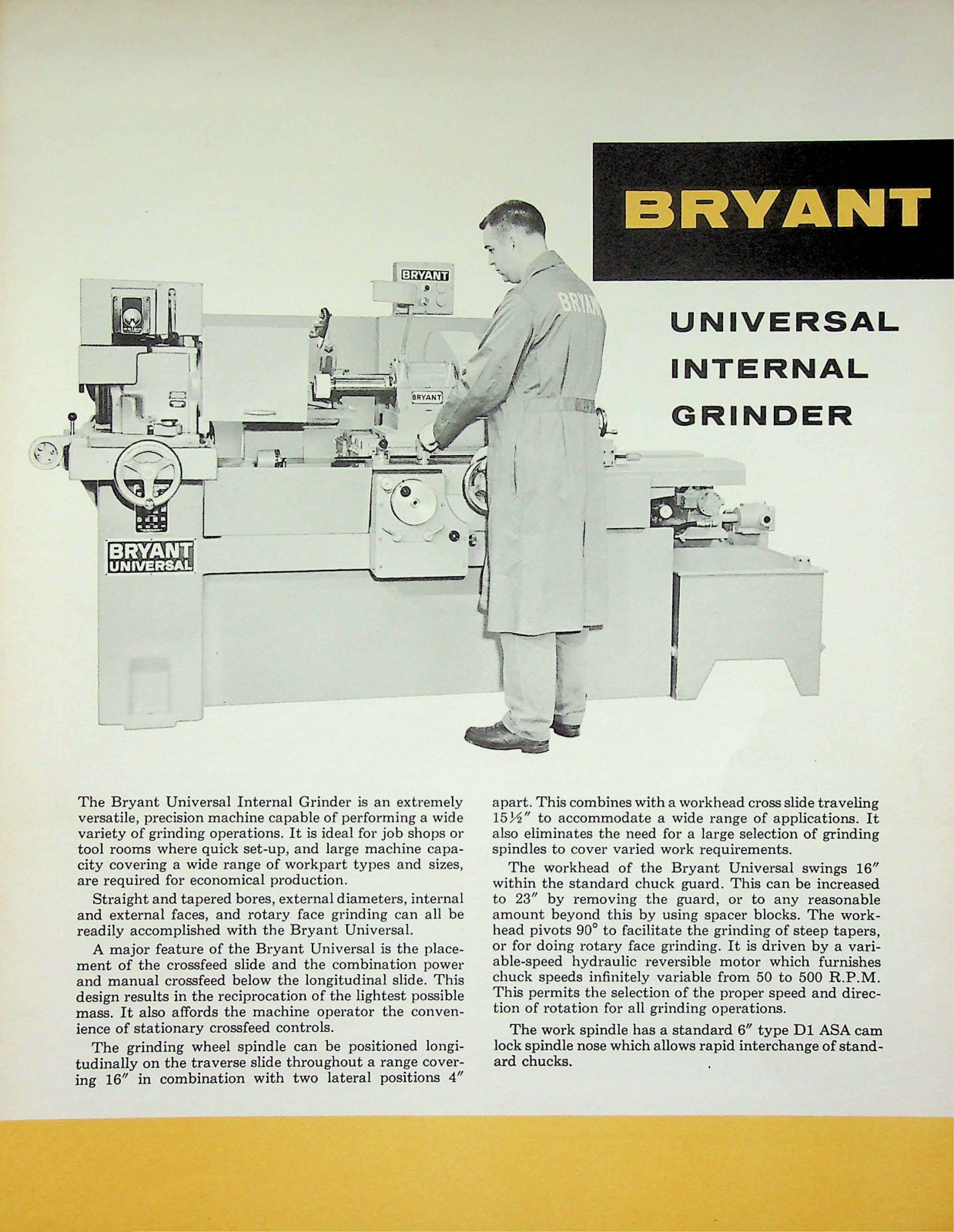 Bryant Chucking Grinder Universal Internal Grinder Grinder - ManualMachine.com
