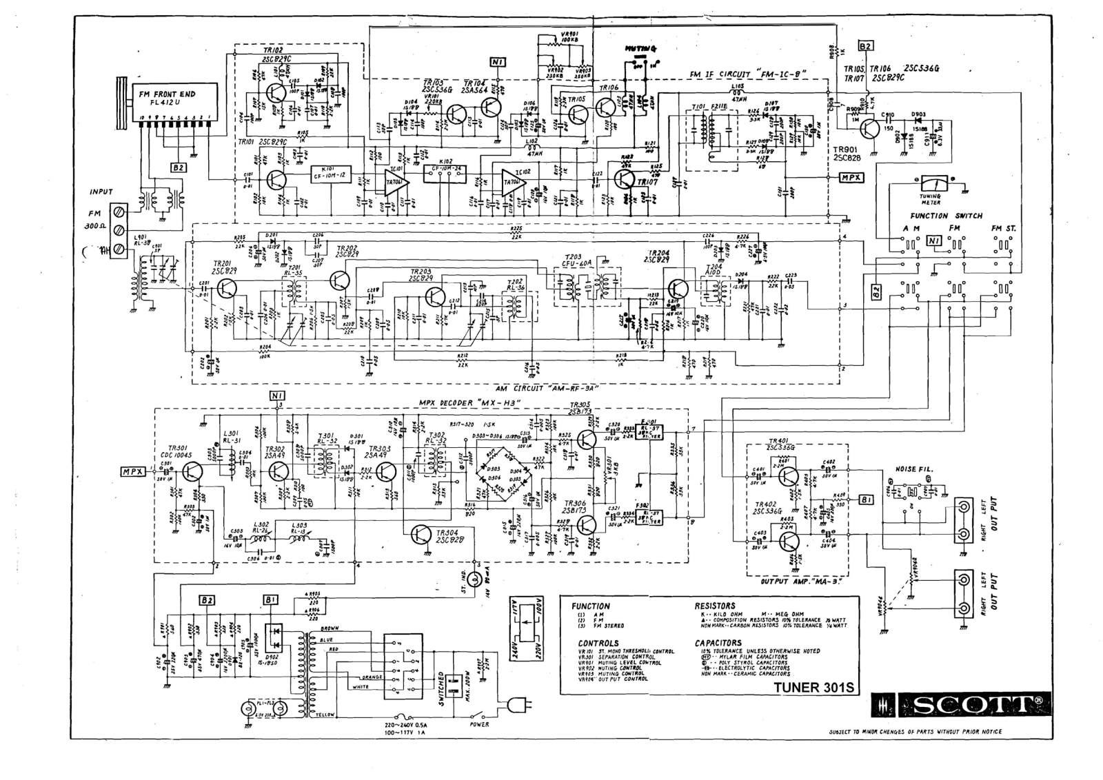 Scott 301S Schematic