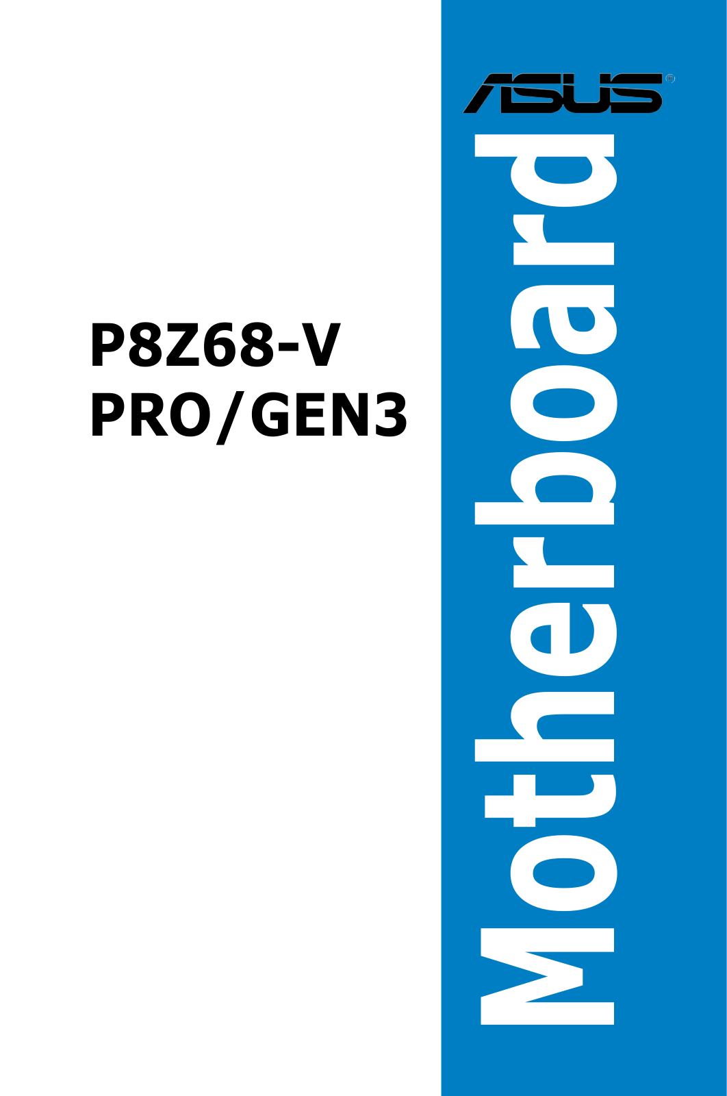 Asus P8Z68-V PRO GEN3 User Manual