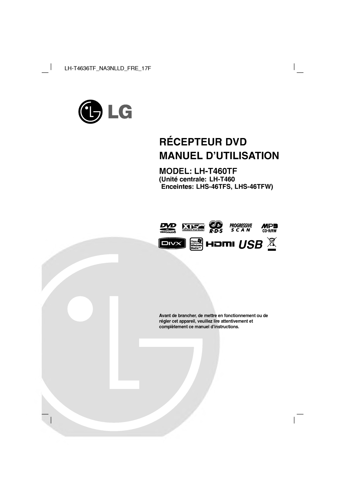 LG LH-T460TF User Manual