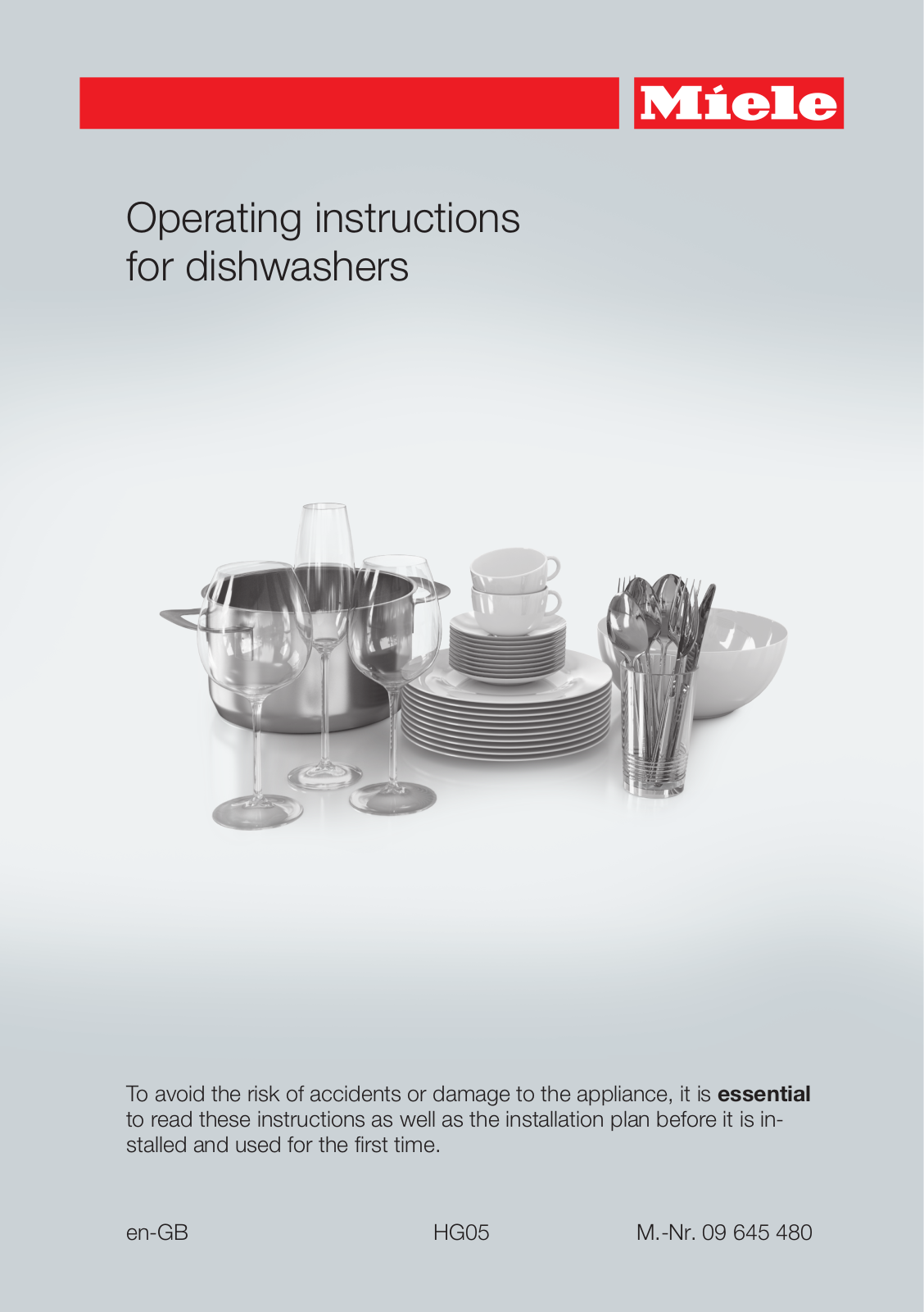 Miele G 6370 User Manual