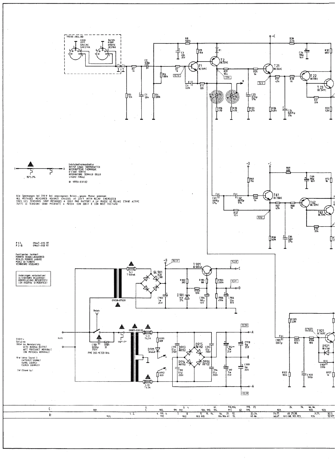 Grundig XM-1500 Schematic