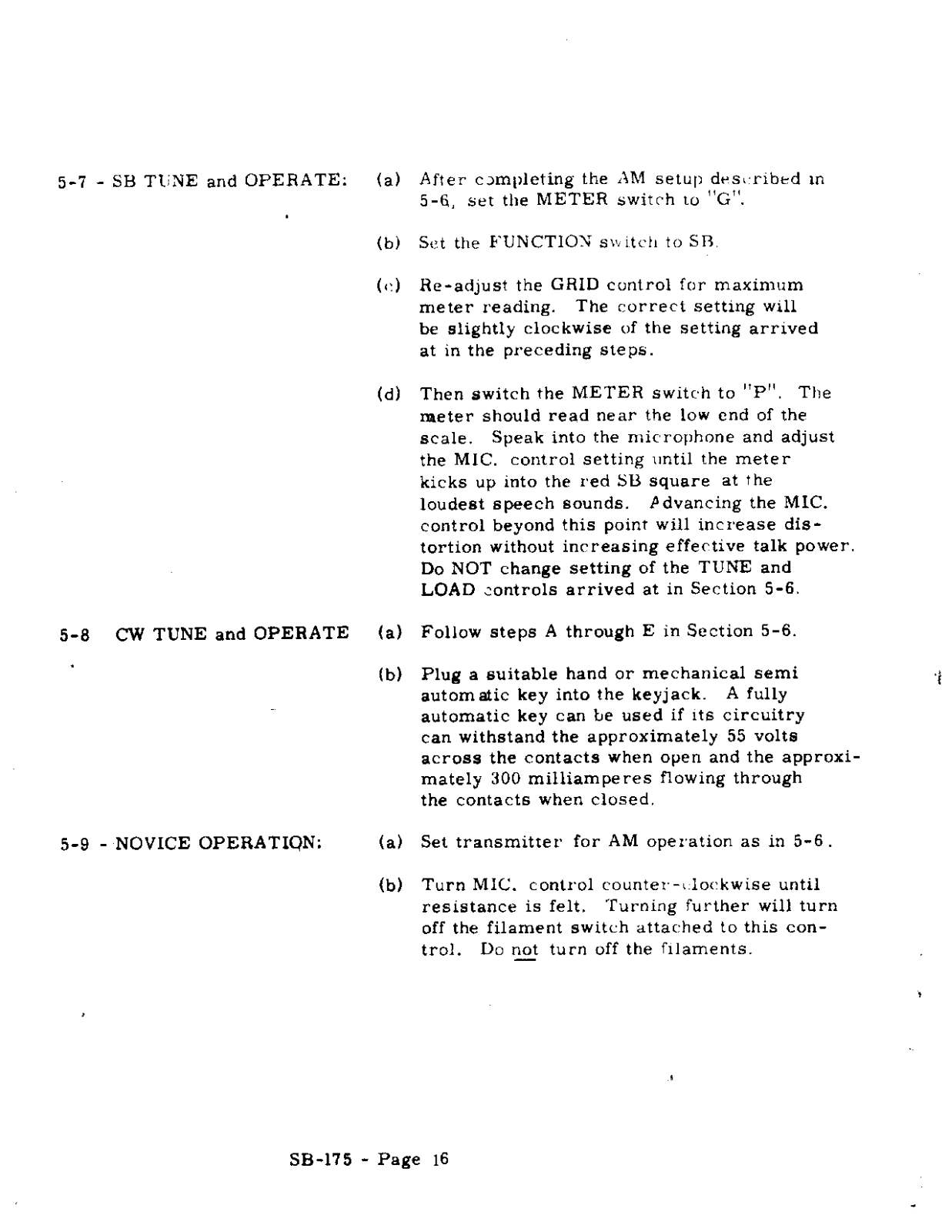 WRL SB-175 User Manual (PAGE 16)