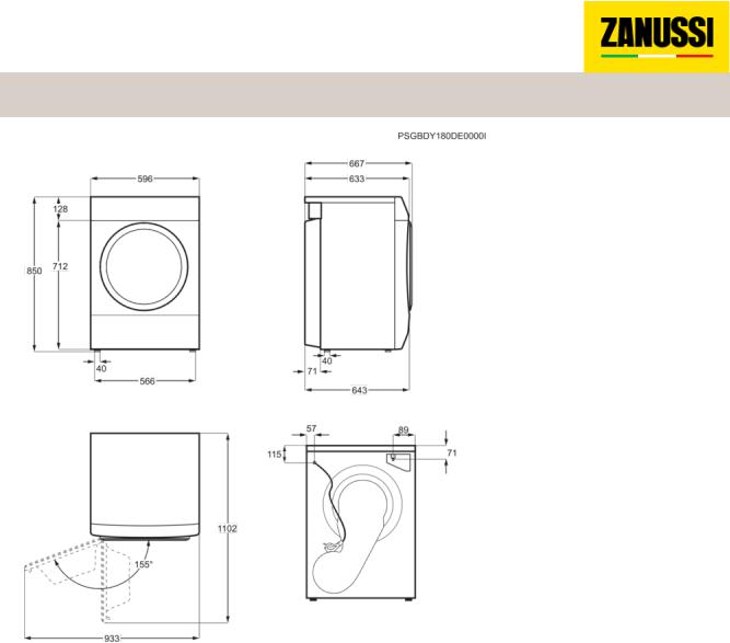 Zanussi ZDH7312PZ User Manual