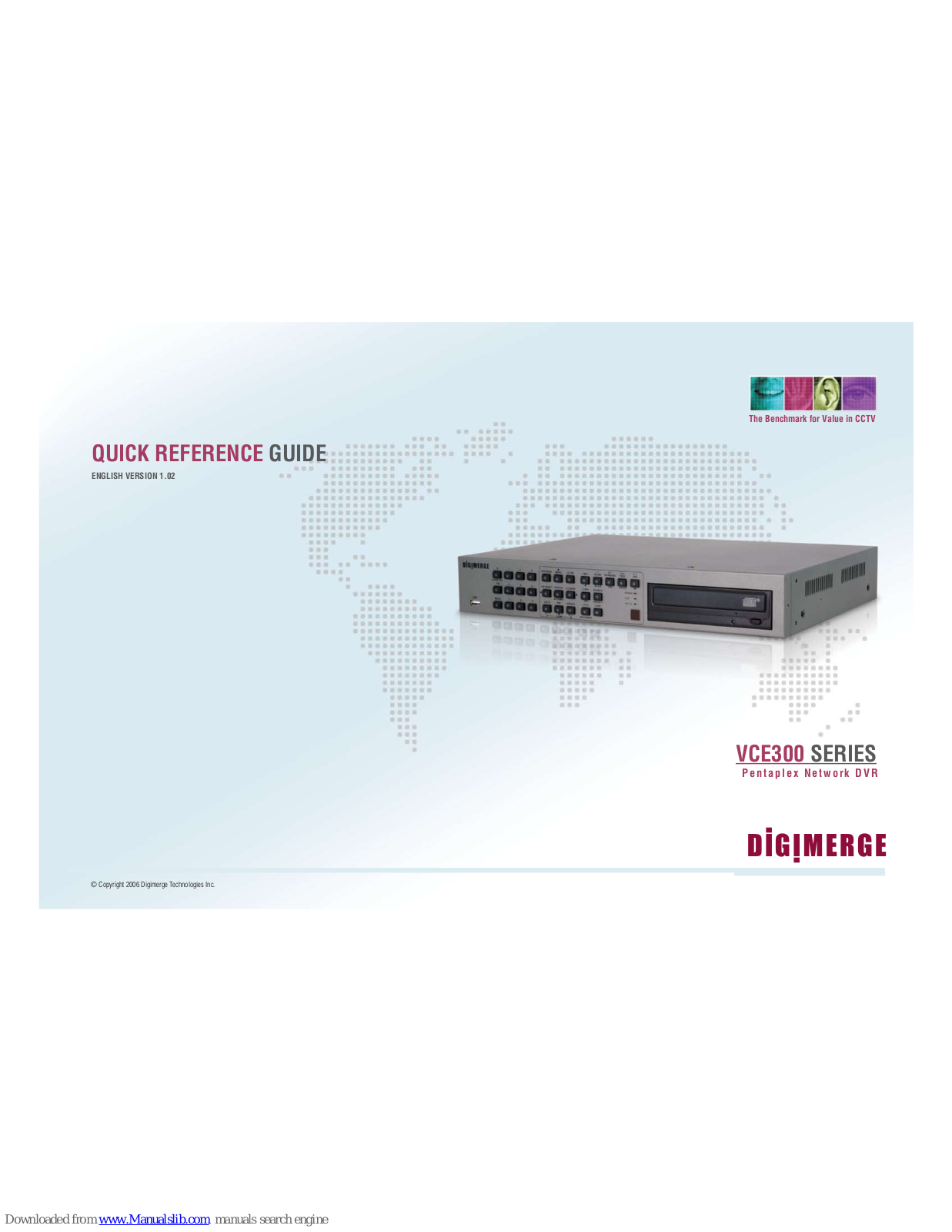 Digimerge Pentaplex Network DVR, VCE300 SERIES Quick Reference Manual