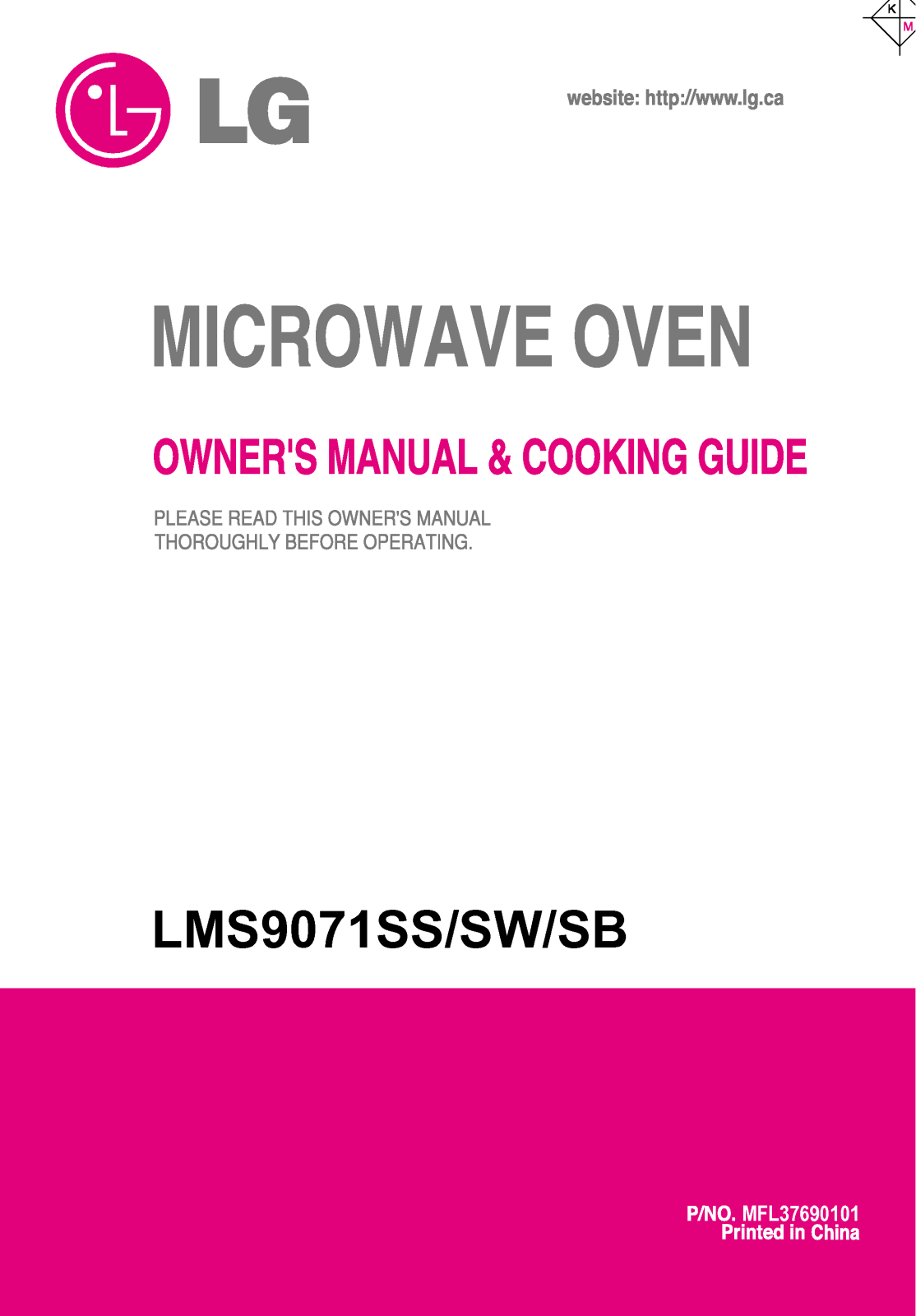 LG LMS9071SW, LMS9071SB, LMS9071SS User Manual