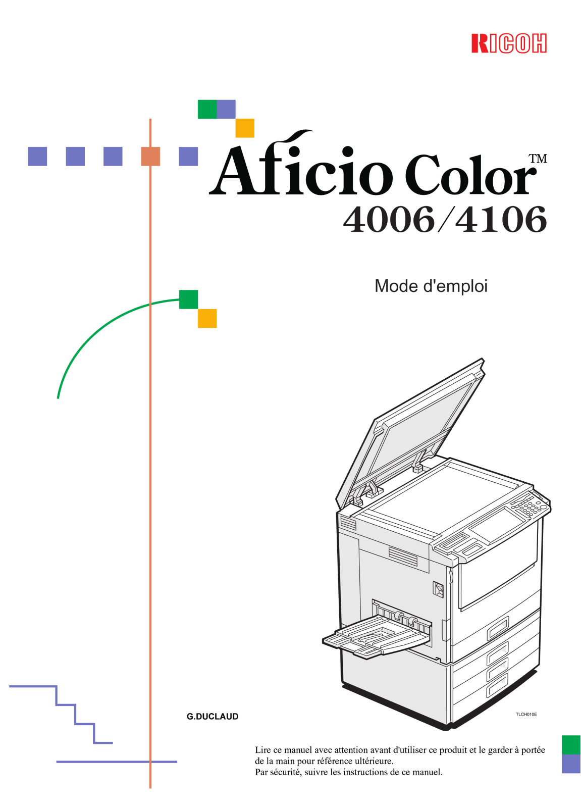 Ricoh AFICIO COLOR 4106, AFICIO COLOR 4006, AFICIO COLOR 3006 User Manual