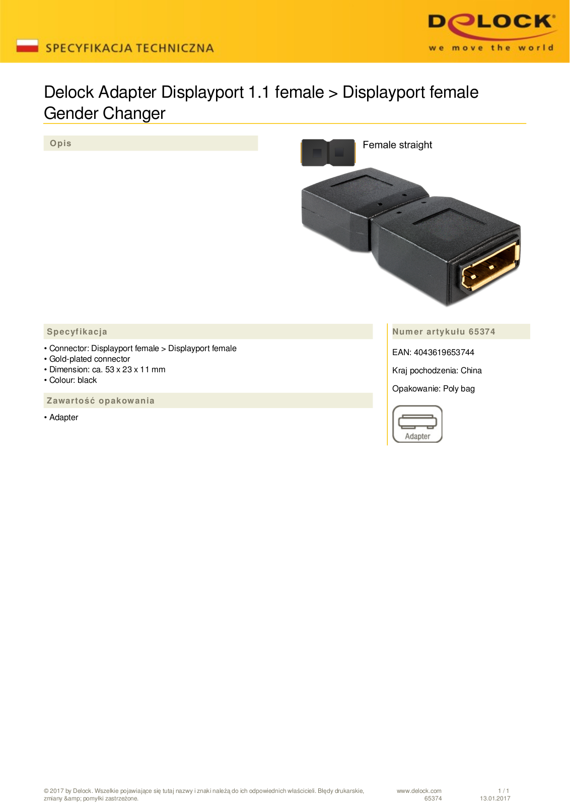 DeLOCK DisplayPort 1.2 HDMI adapter cable passive white User Manual