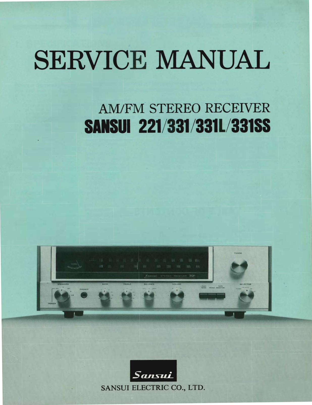 Sansui 331-SS Service Manual