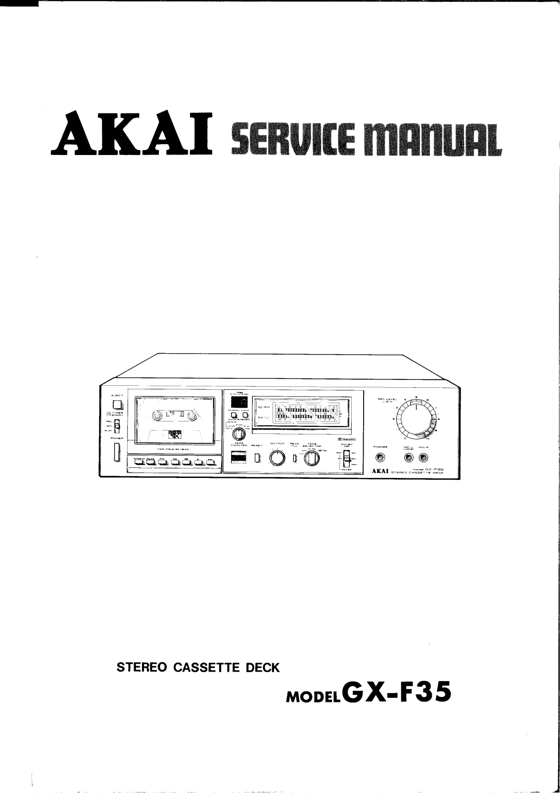 Akai GXF-35 Service manual