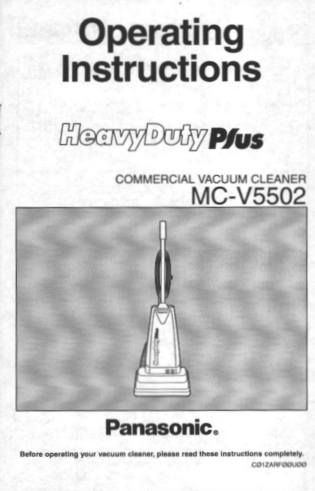 Panasonic MC-V5502 User Manual