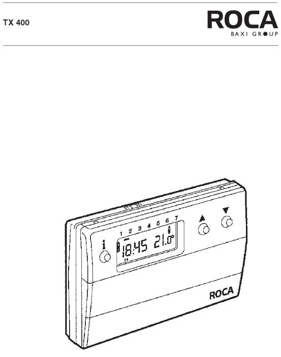 ROCA TX-400 User Manual