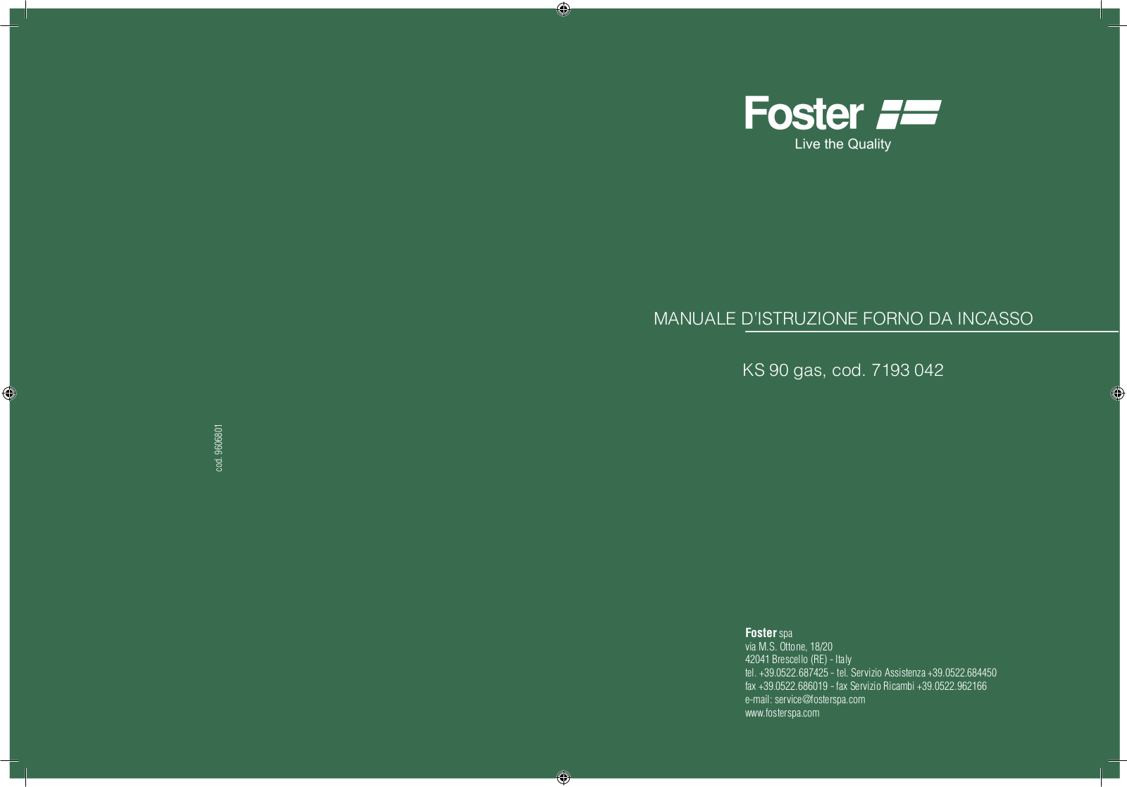 Foster KS 90 User Manual