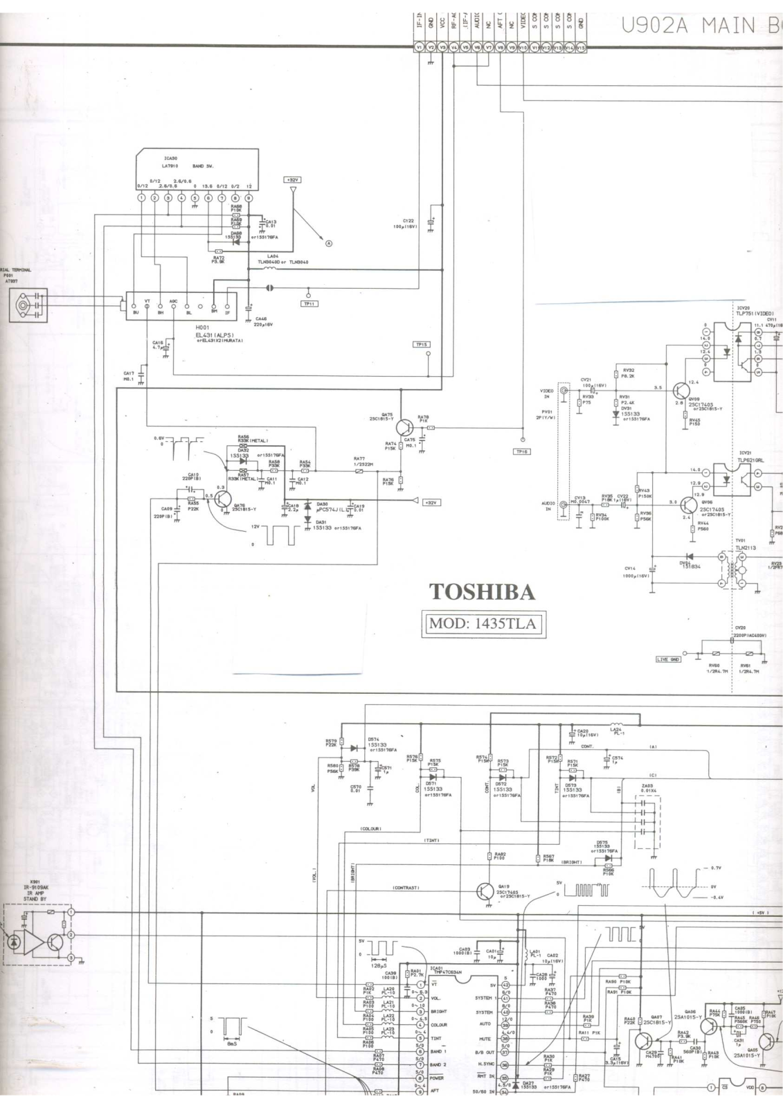 Toshiba 1435TLA Schematic