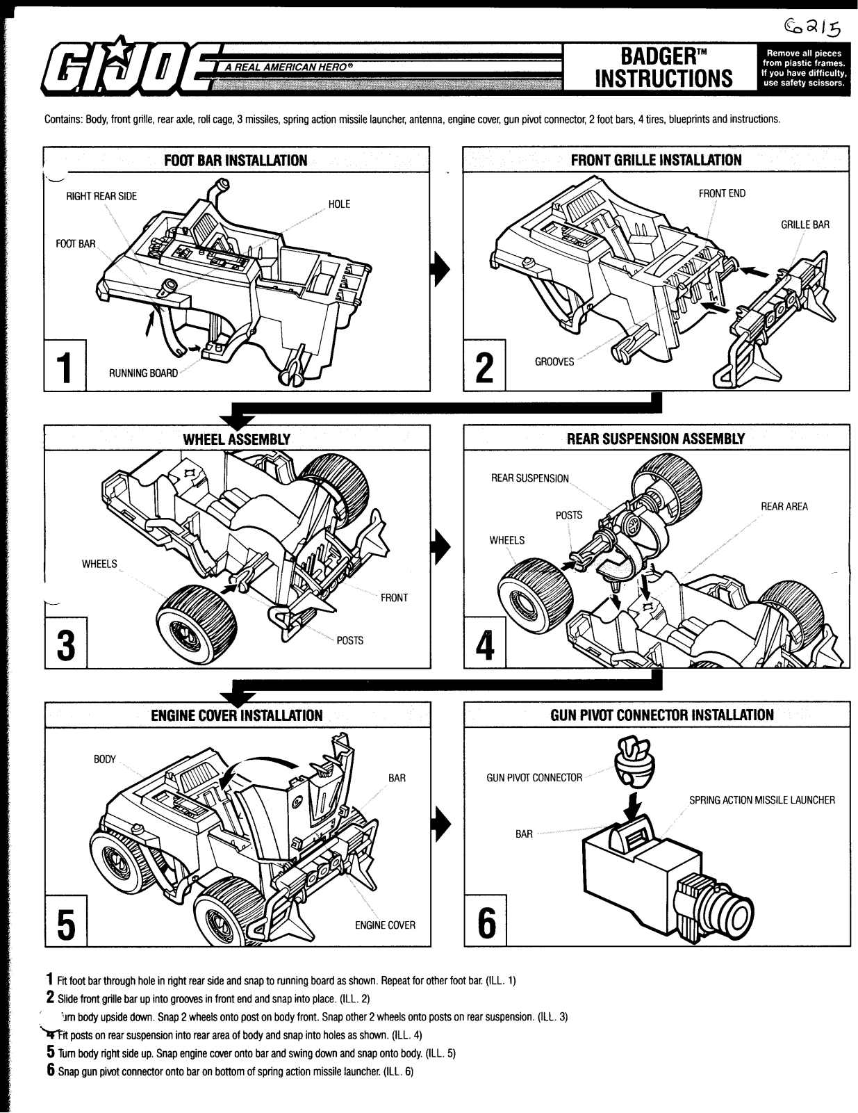 HASBRO GIJoe Badger User Manual