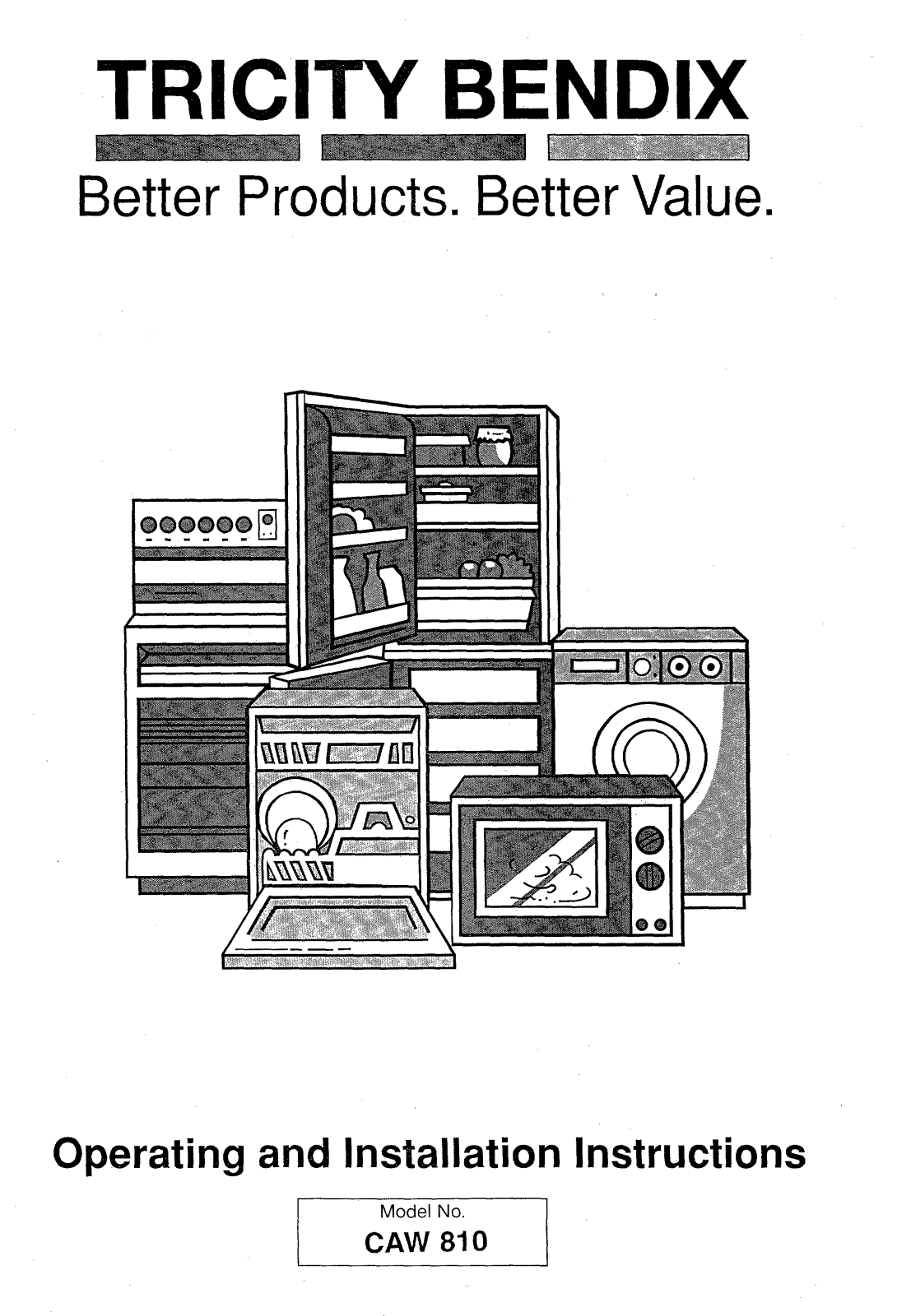 tricity bendix CAW810 User Manual
