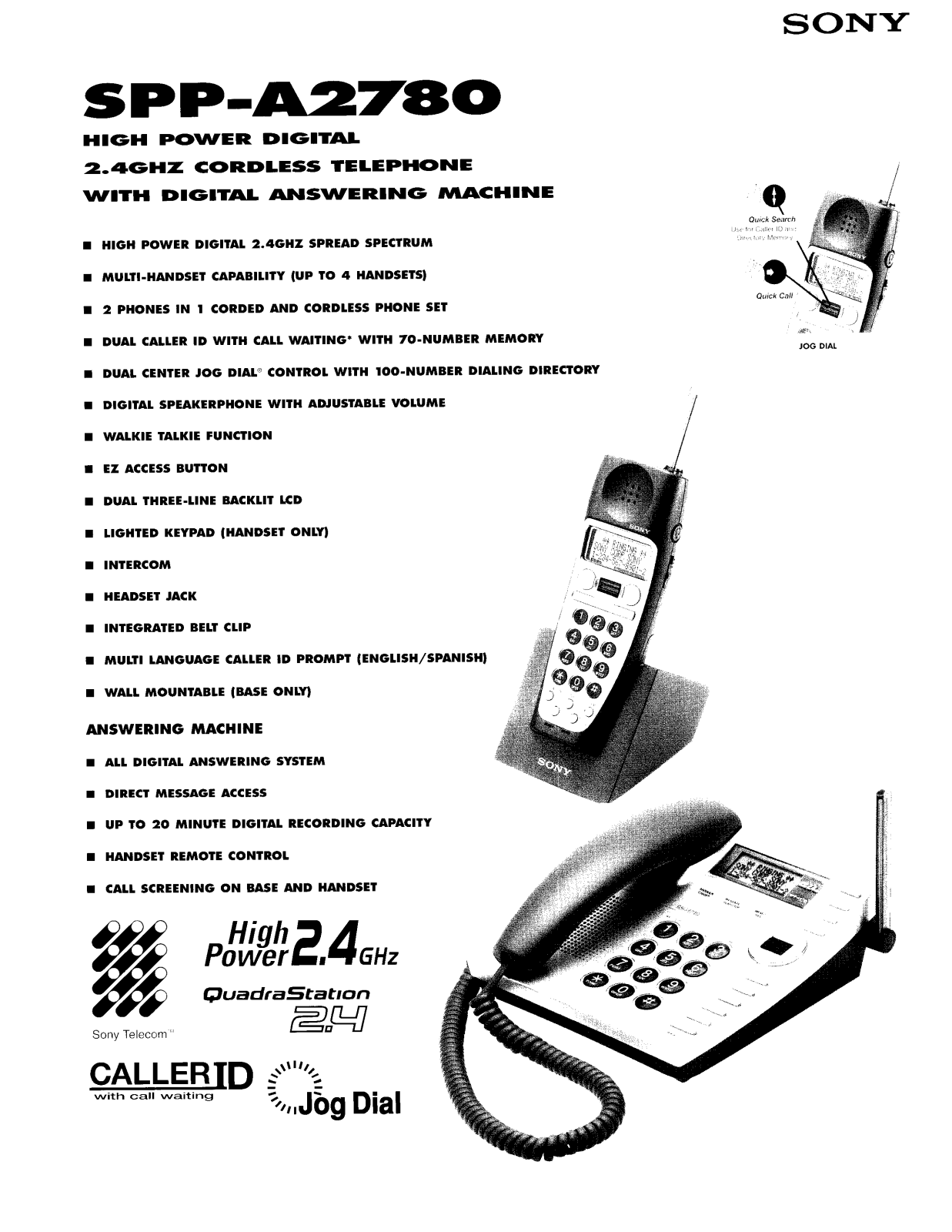 Sony SPP-A2780 BROCHURE