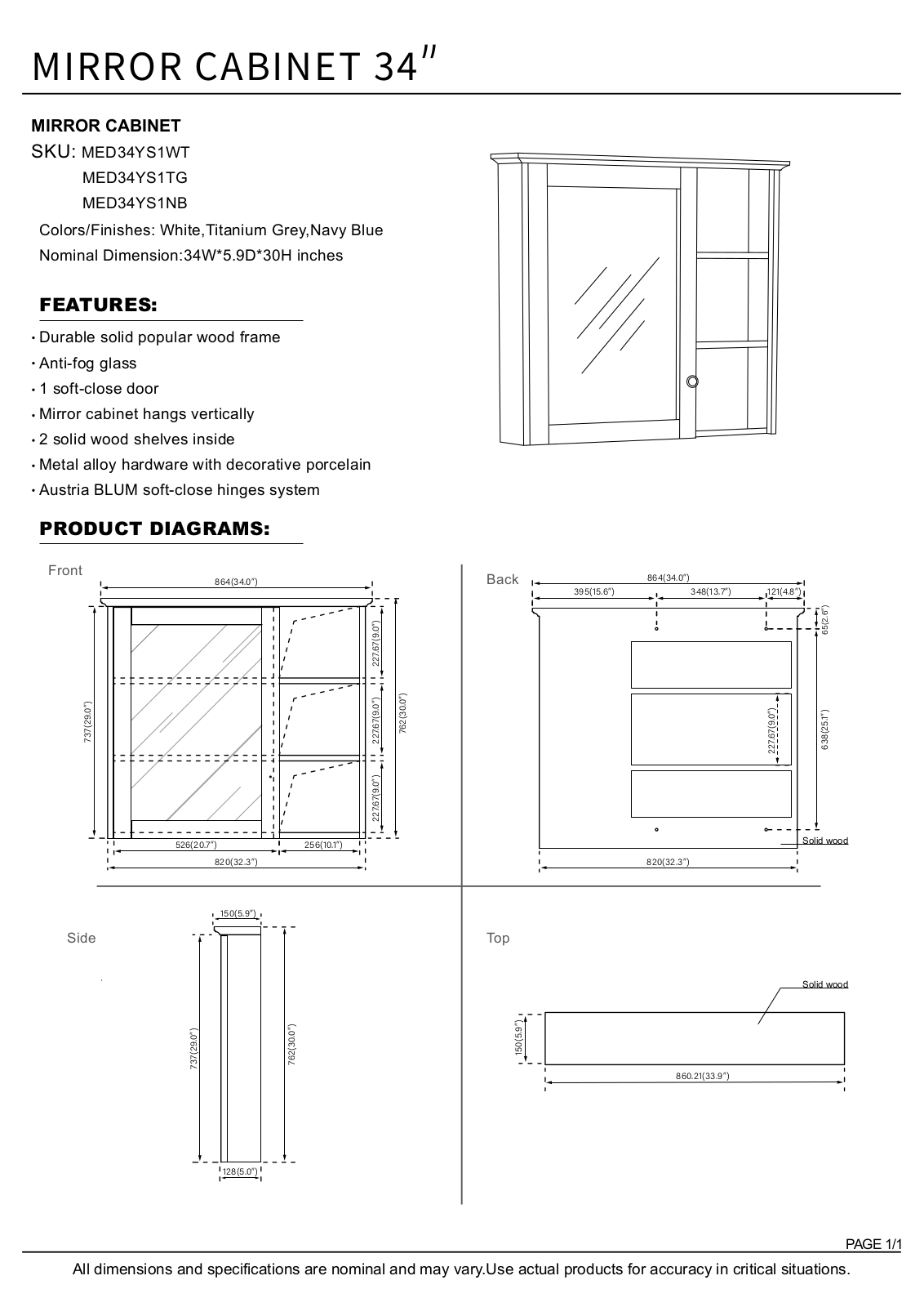 FORCLOVER APKL2865 Specifications - ManualMachine.com