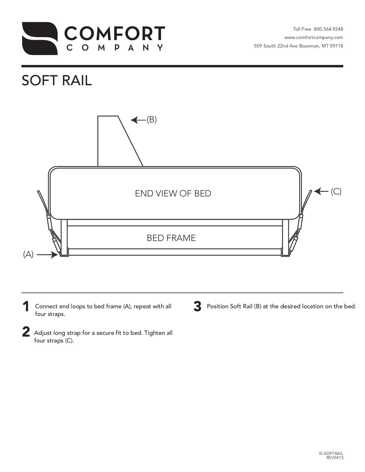 Comfort Company Soft Rail User Manual