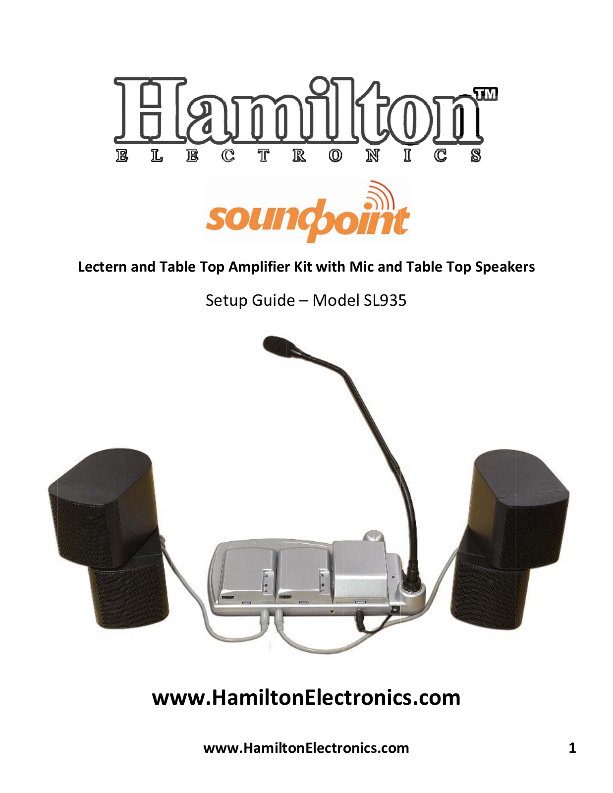 Hamilton Buhl SL-935 User Manual