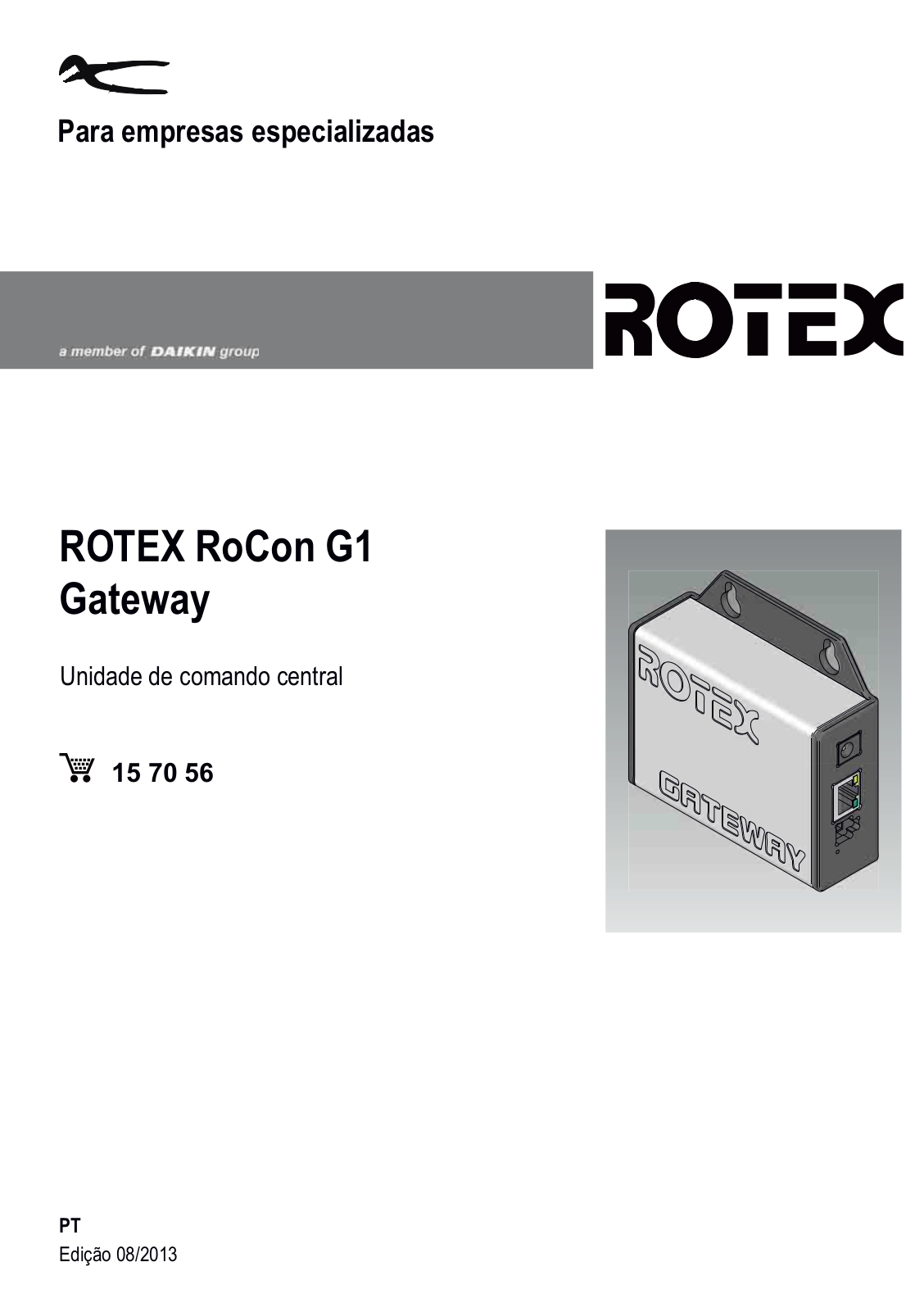 ROTEX RoCon G1 Installation manuals