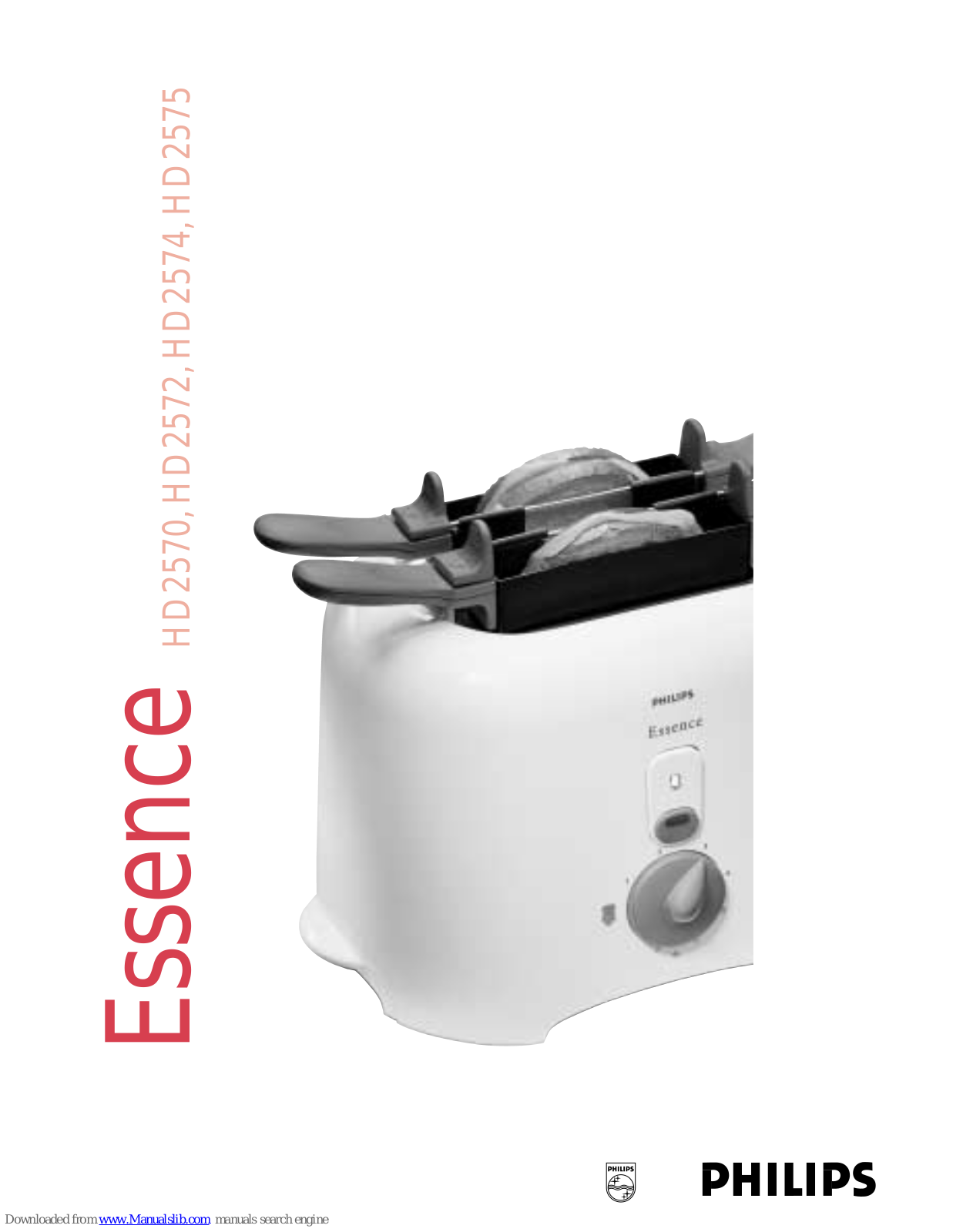 Philips HD2570/00, HD2574/00, HD2572/40, Essence HD2570, Essence HD2572 User Manual - ManualMachine.com