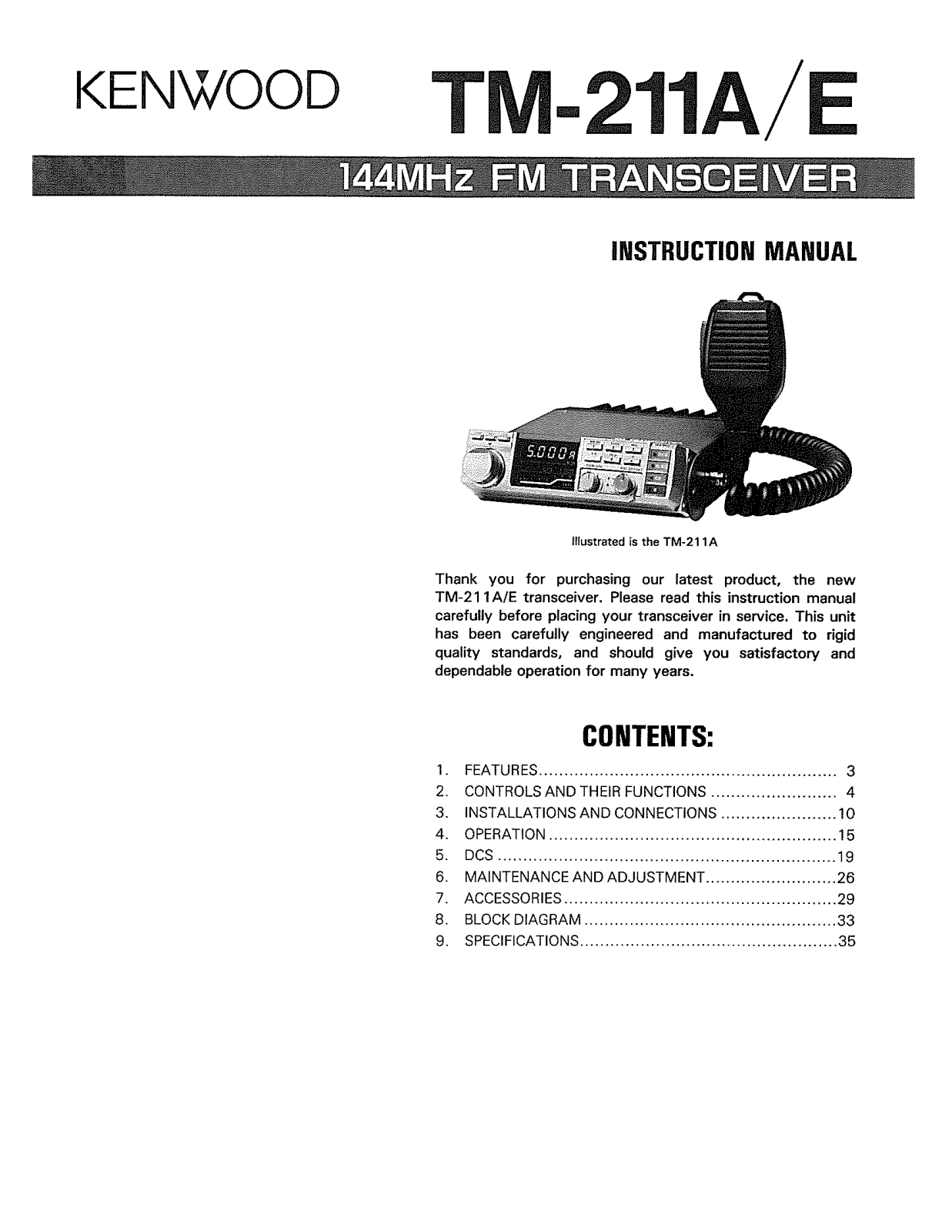 Kenwood 144mhz User Manual