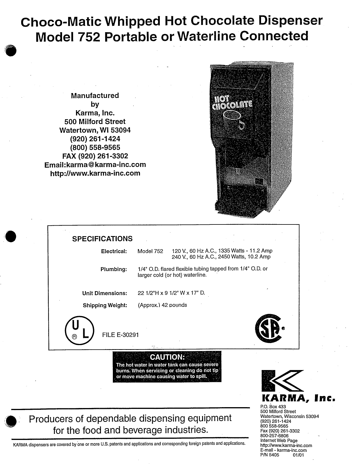 Karma 752 Service Manual