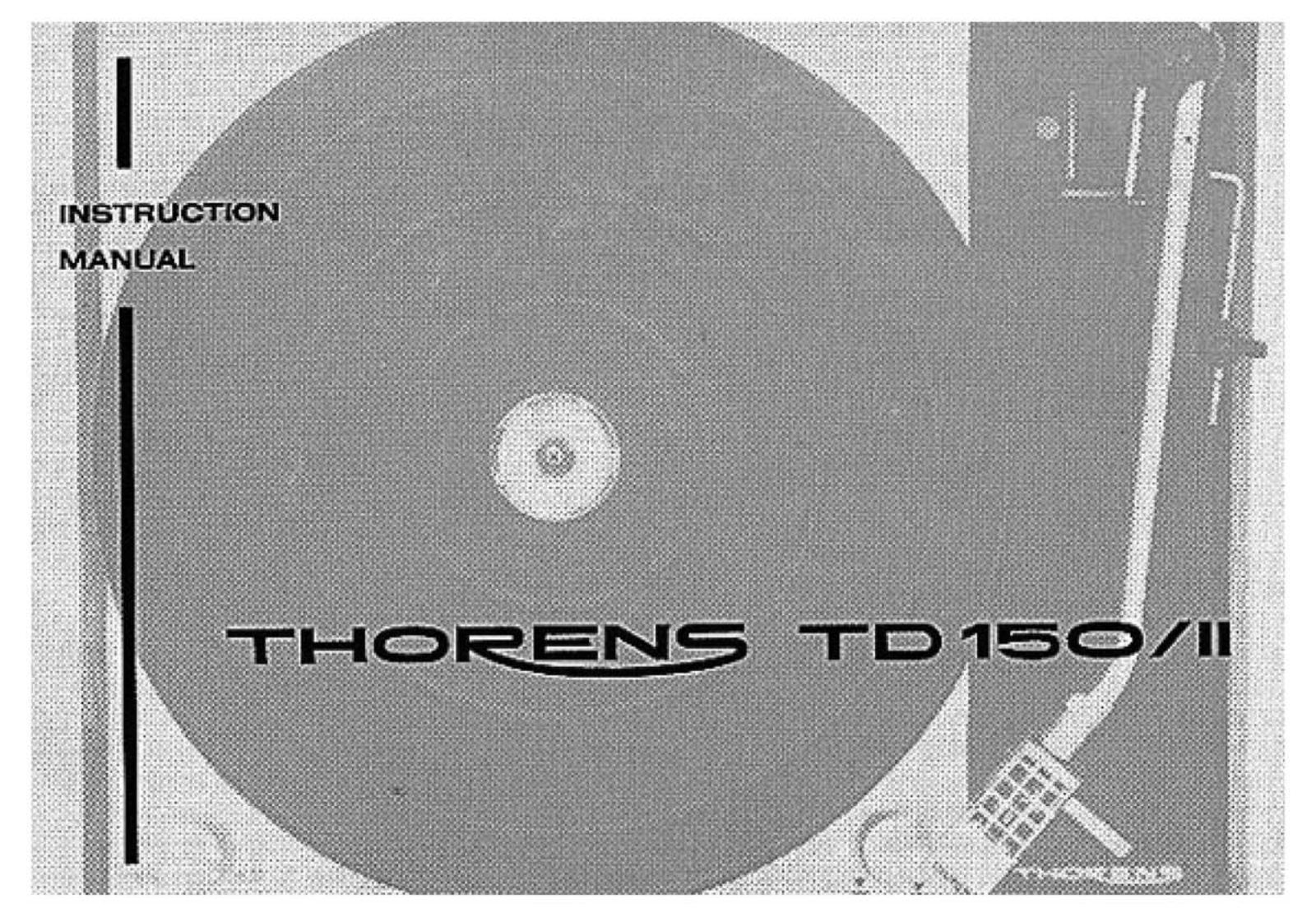 Thorens TD-150-MK-II, TD 150 Mk2 Owners Manual