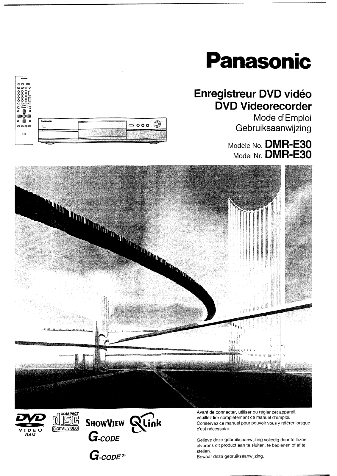 PANASONIC DMR-E30EG User Manual