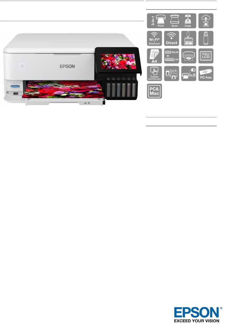 Epson ET-8500 Datasheet