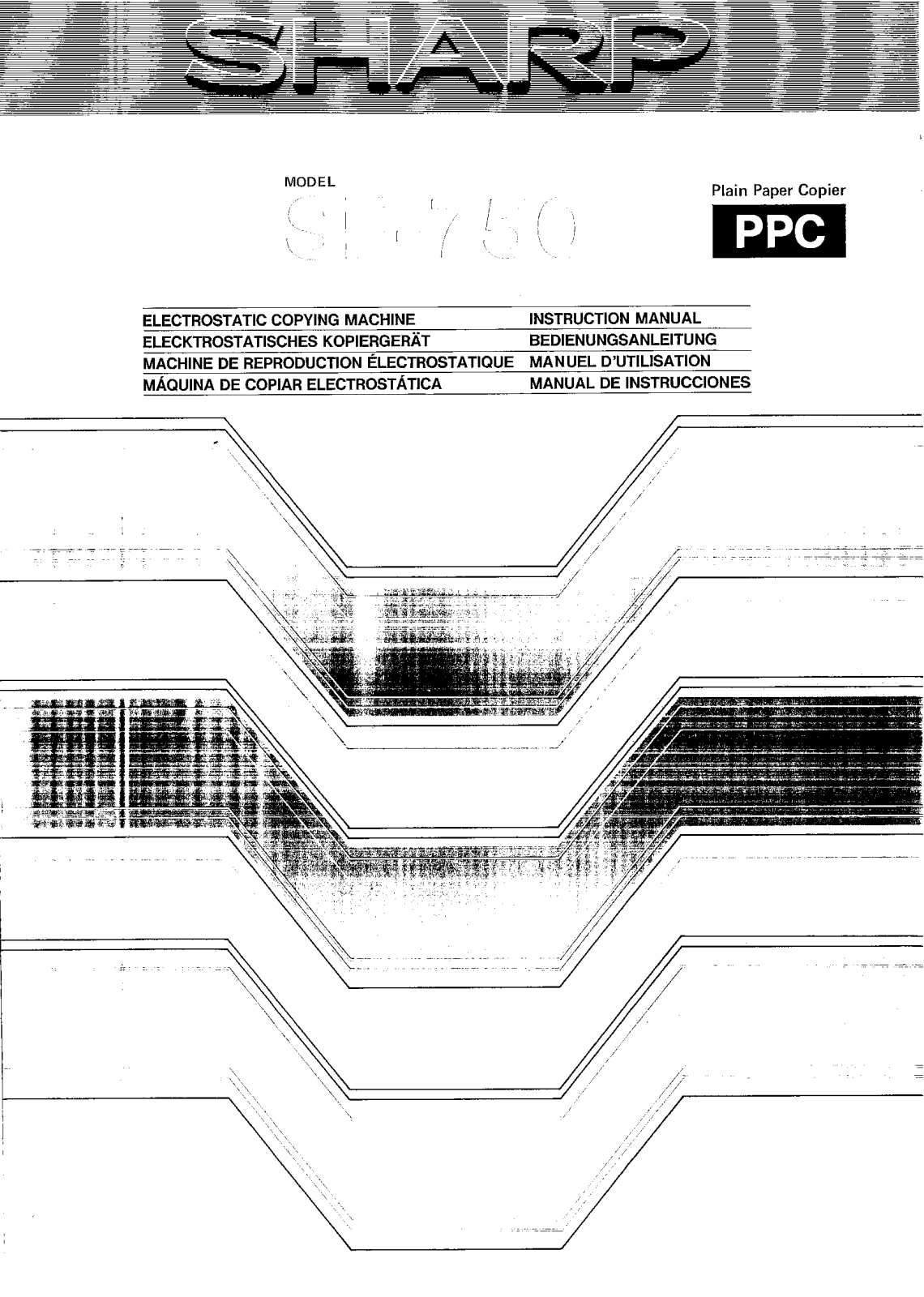 Sharp SF-750 Operation Manual