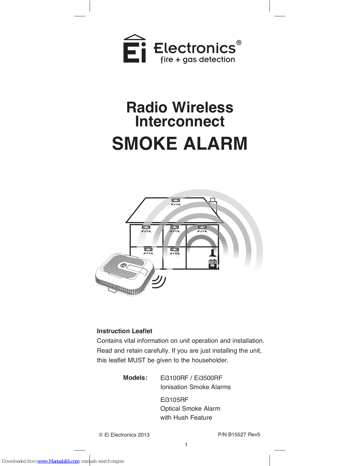 Ei Electronics Ei3100RF? Ei3500RF Instruction Leaflet