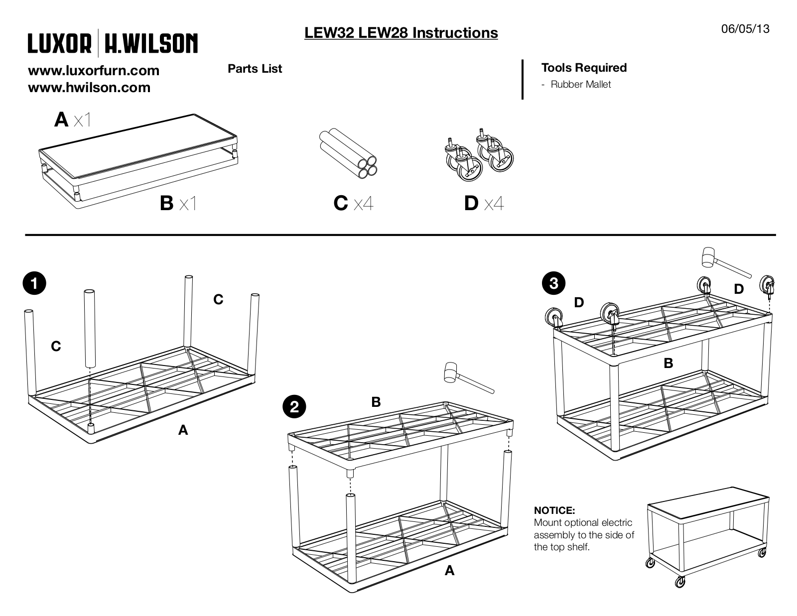 Luxor|H.Wilson LEW28 User Manual