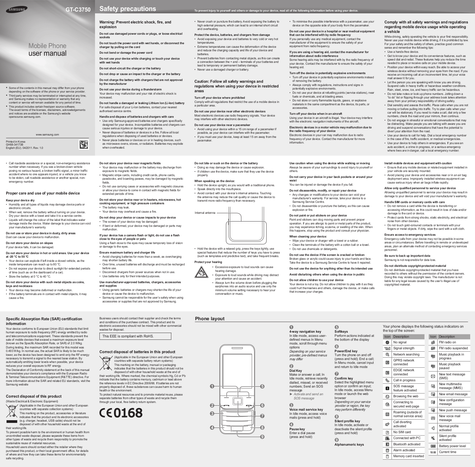 Samsung SGH-C3750 User Guide