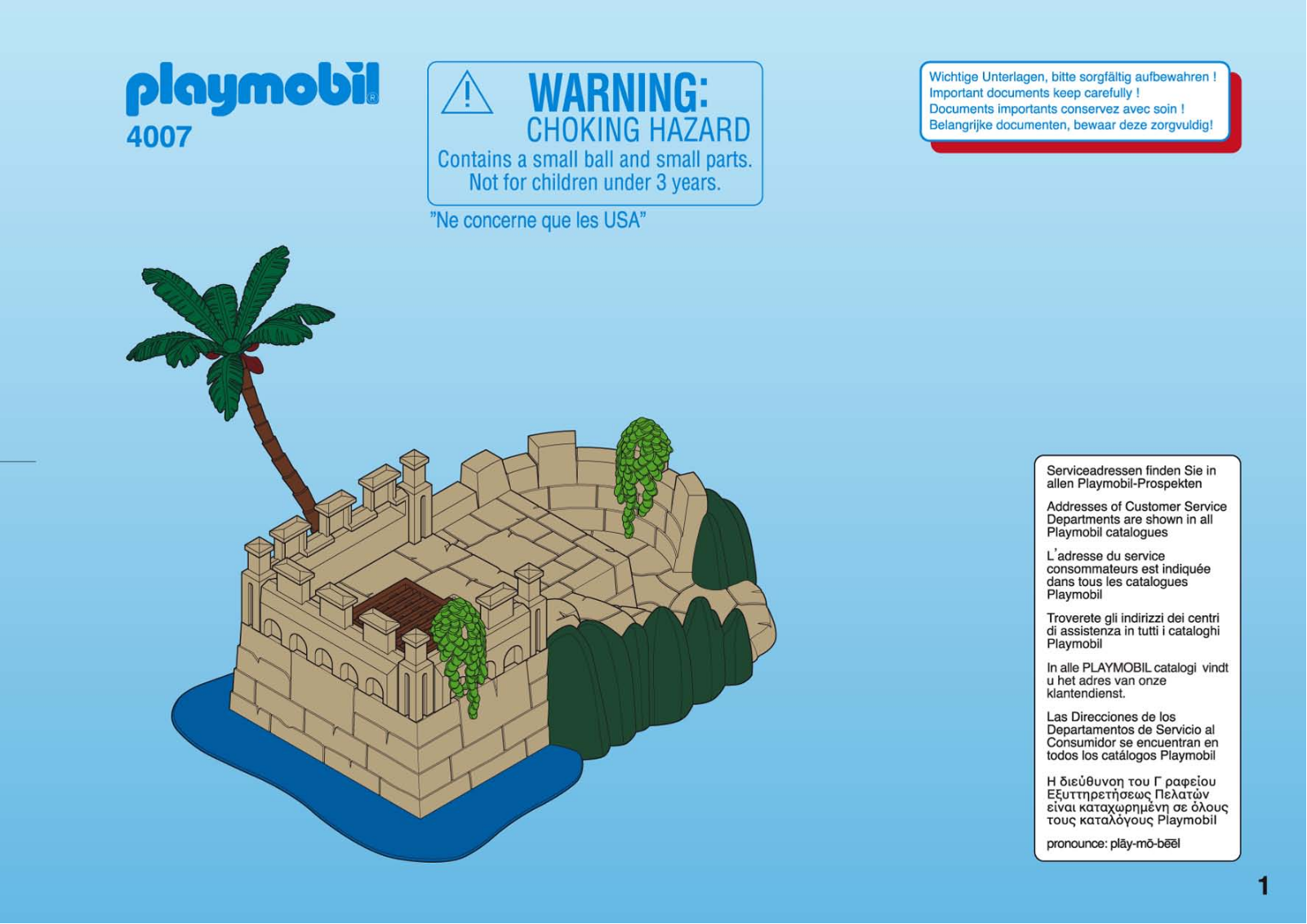 Playmobil 4007 Instructions