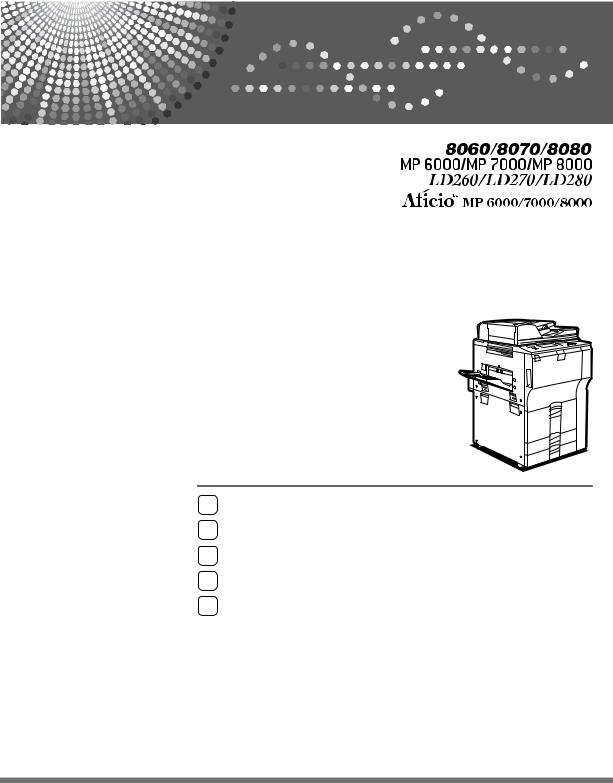 Ricoh AFICIO MP 6000, AFICIO 7000, AFICIO 8000 User Manual