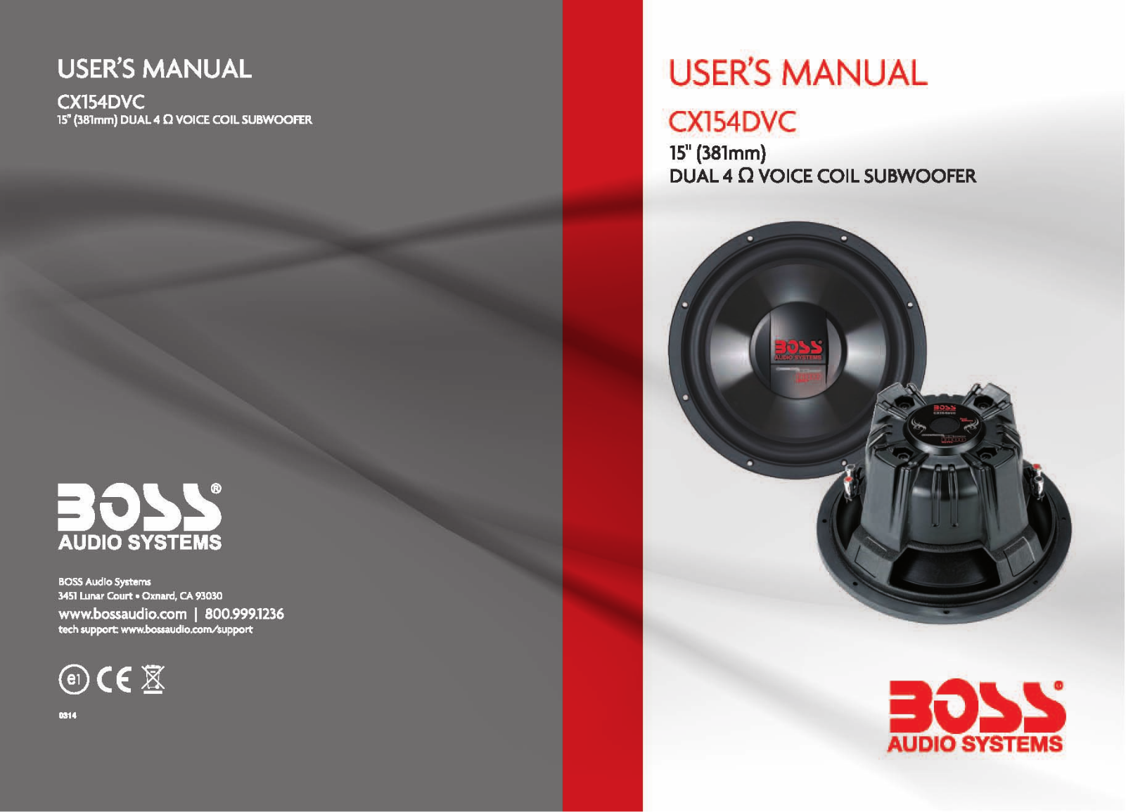 Boss Audio CX154DVC User Manual