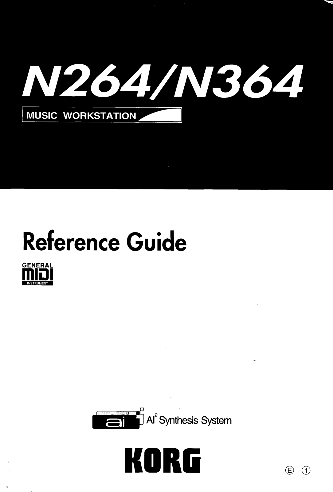 Korg N364 Reference Guide