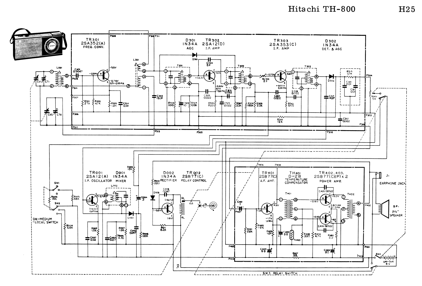 Hitachi TH800 Schematic - ManualMachine.com