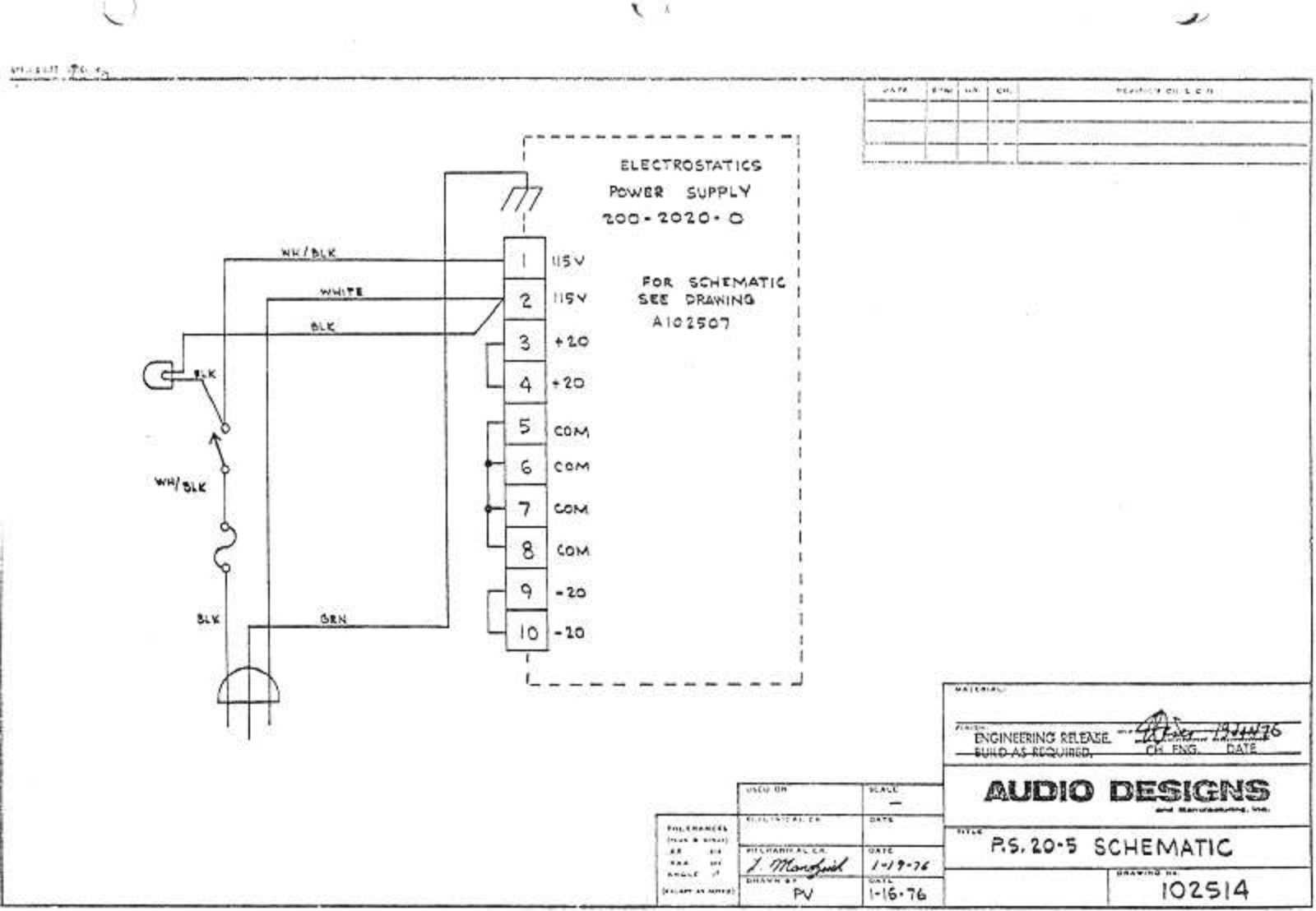 Audio Designs CH20 Schematic - ManualMachine.com