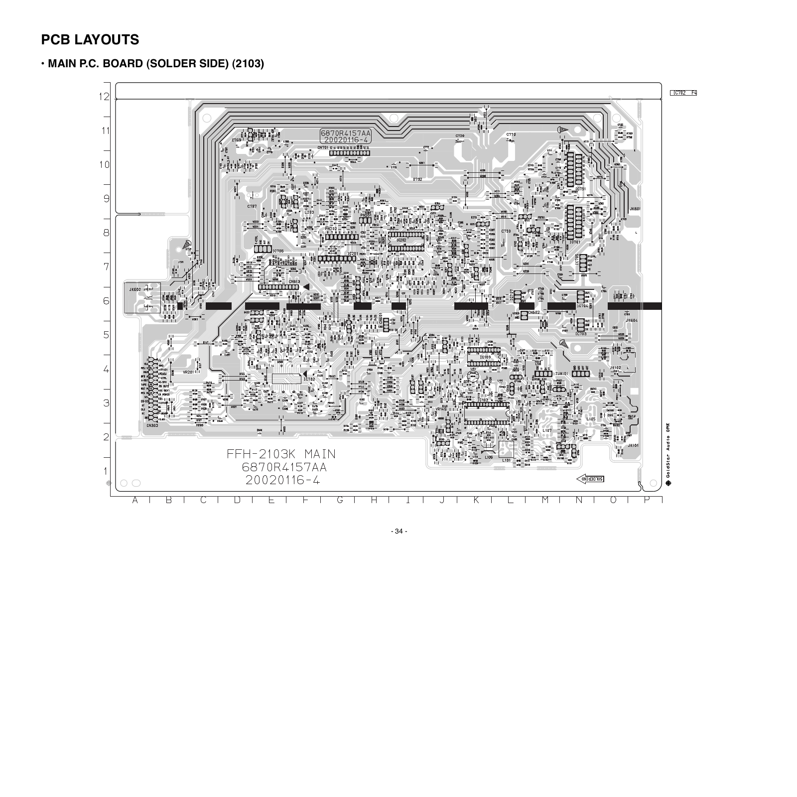 Goldstar FFH-2103, FFH-2108AX Service Manual