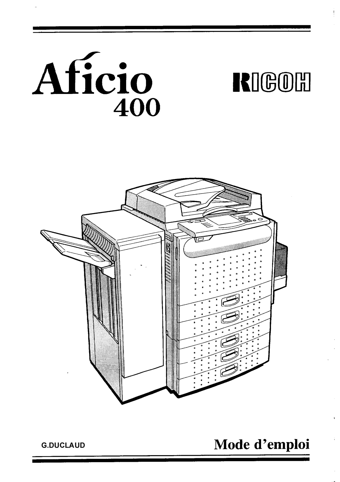 Ricoh AFICIO 401 User Manual