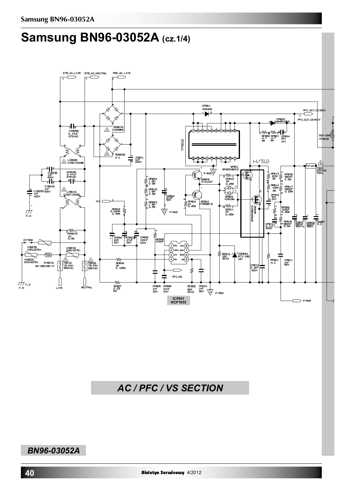 Samsung BN96-03052A Schematic