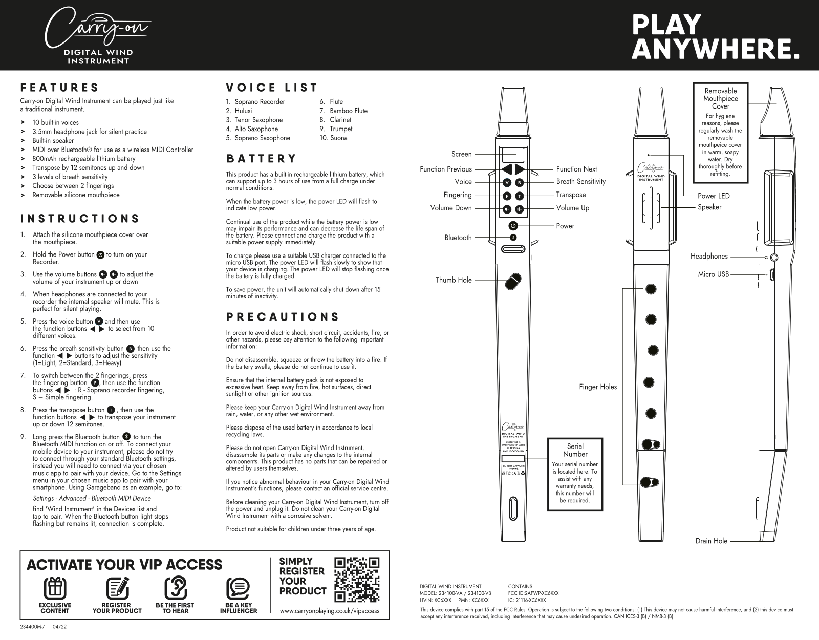 Carry-On Digital Wind User guide - ManualMachine.com