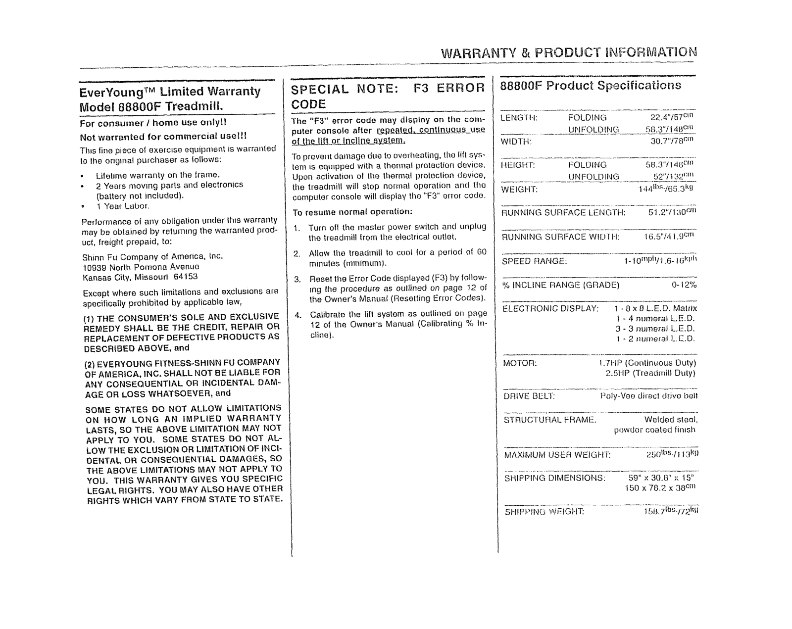 Sears 88800F User Manual - ManualMachine.com